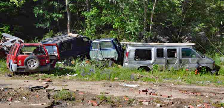 crushed cars
